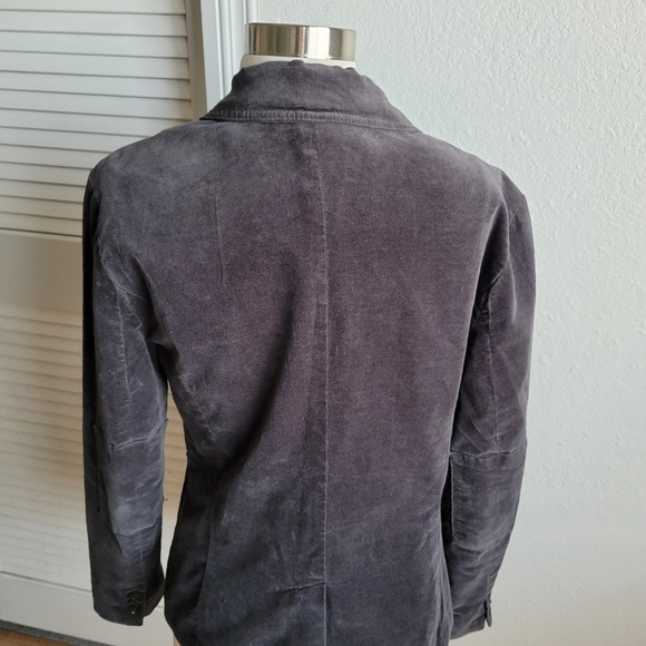 Eddie Bauer Grey Velvet Blazer - Picture 3 of 6